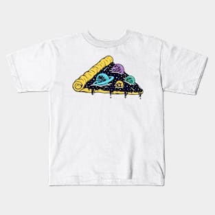 Pizza in space Kids T-Shirt